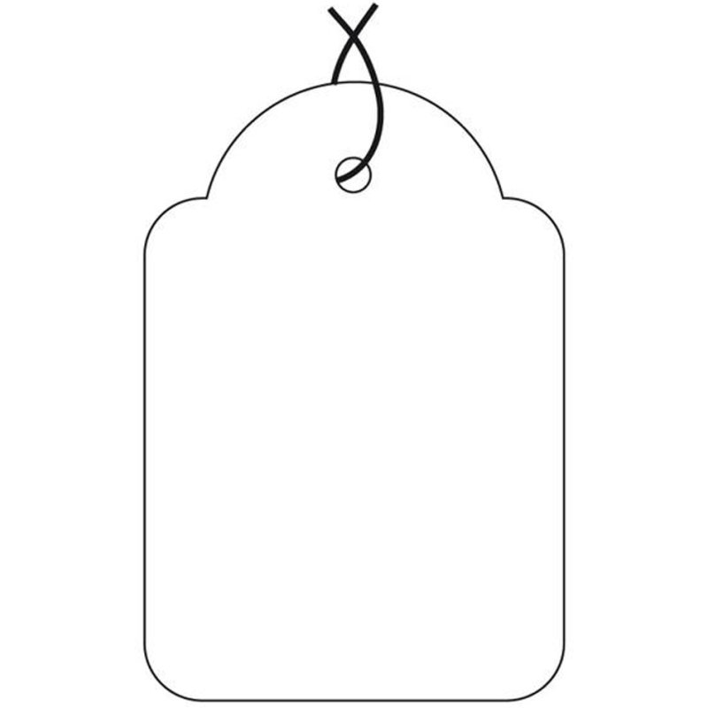 APLI prijskaartjes, wit, 22 × 35 mm, 500 stuks